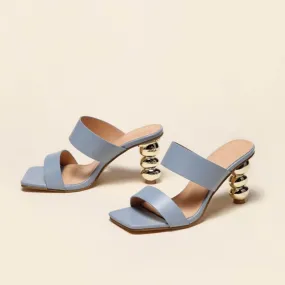 2021 Sculptural Ball Slide Heels  Colors!