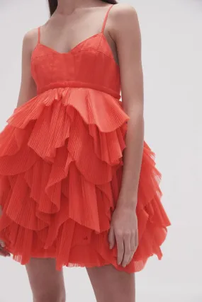 Aje Elsie Pleat Mini Dress
