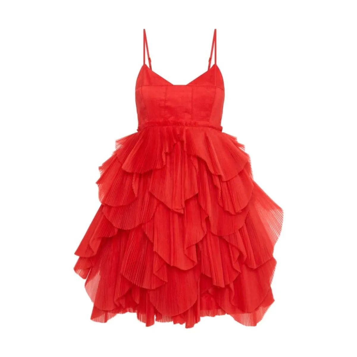 Aje Elsie Pleat Mini Dress
