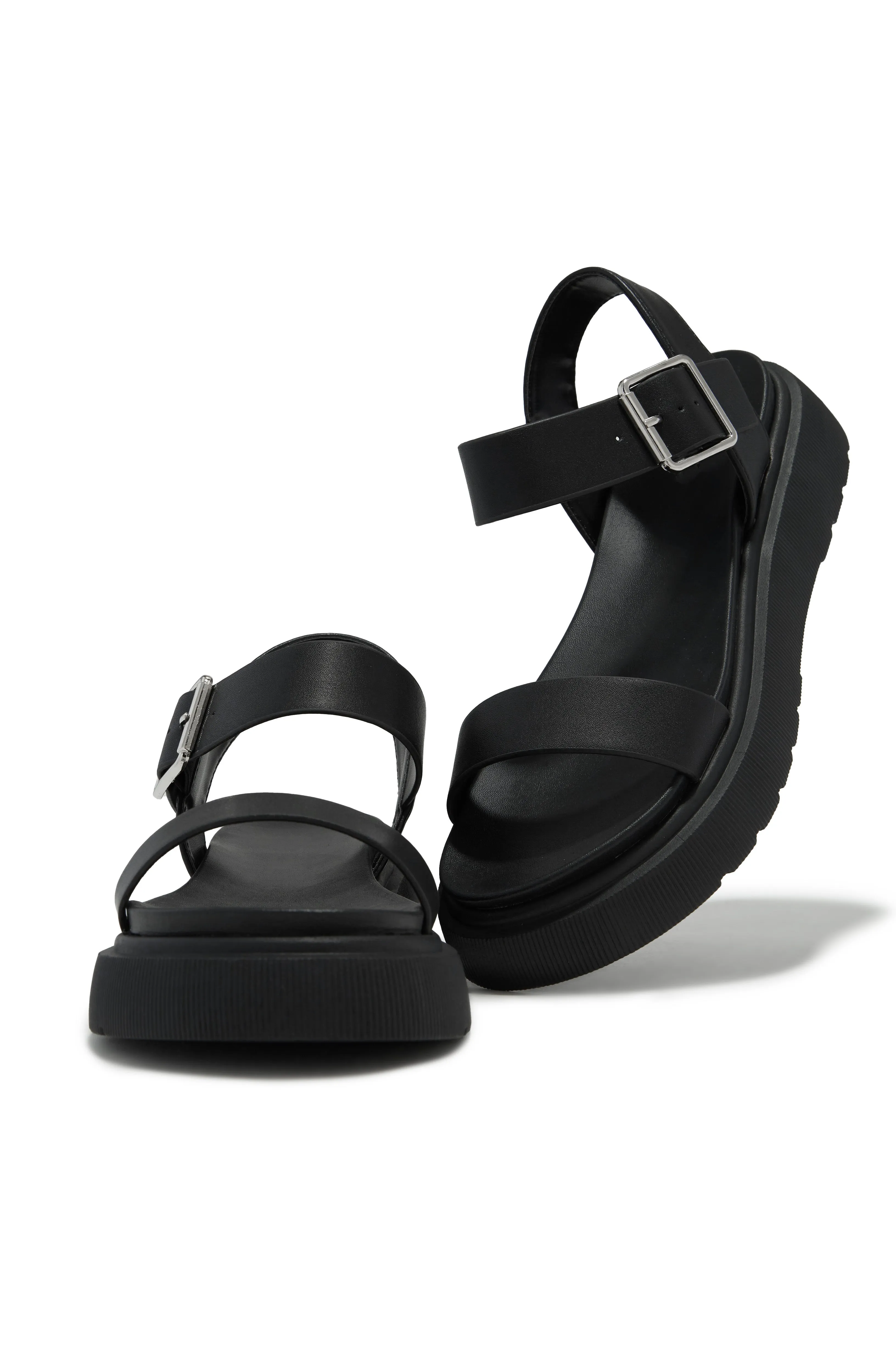 Ameline Chunky Sandals - Black