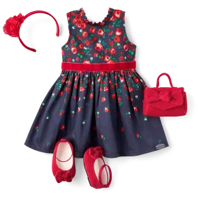 American Girl® x Janie and Jack Wrapped in Roses Party Dress for 18-inch Dolls