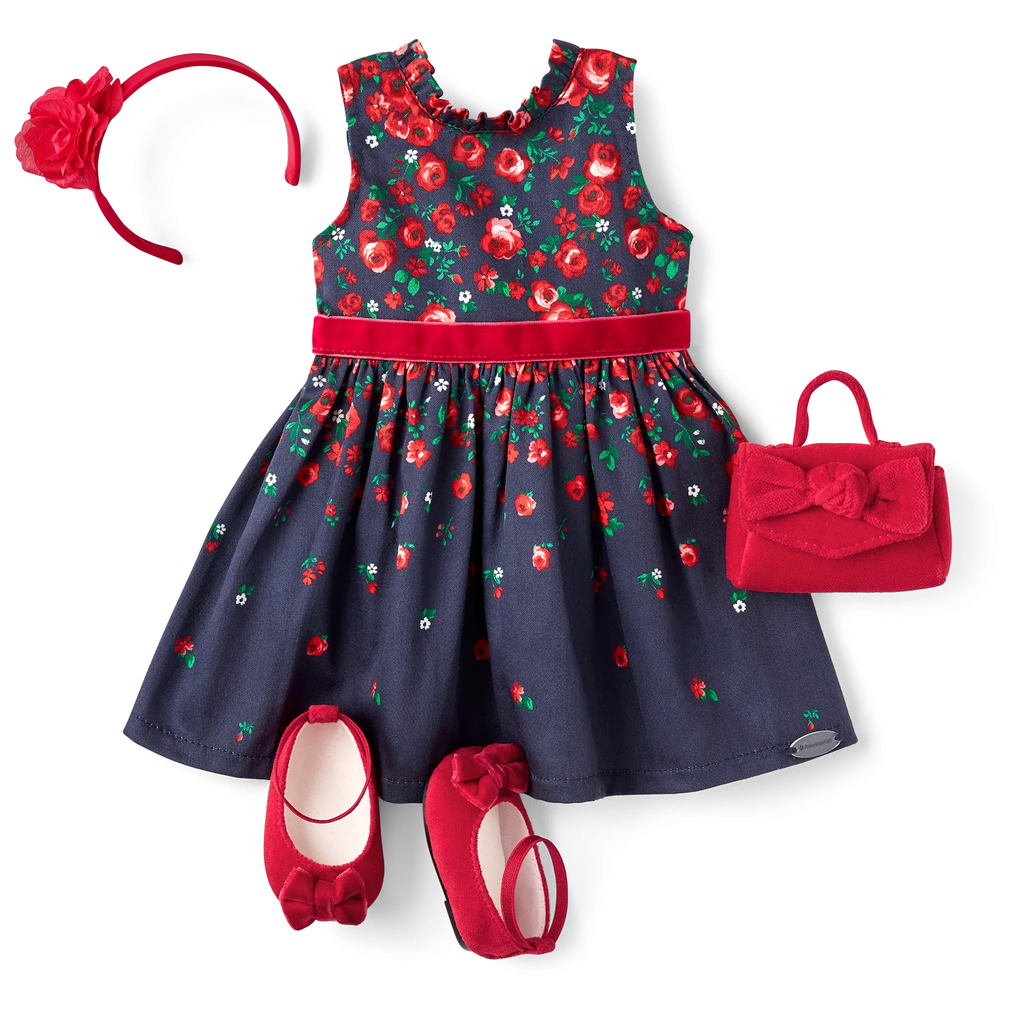 American Girl® x Janie and Jack Wrapped in Roses Party Dress for 18-inch Dolls