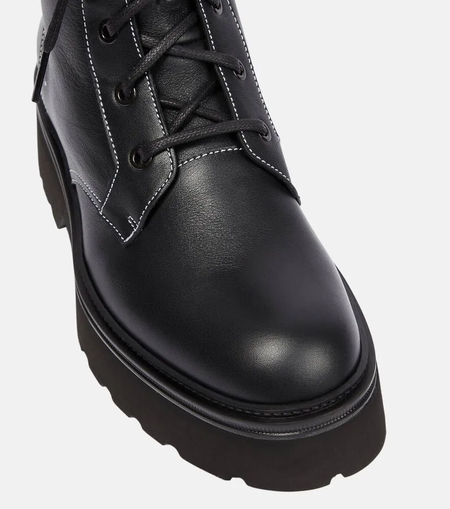 Amiri Leather lace-up boots