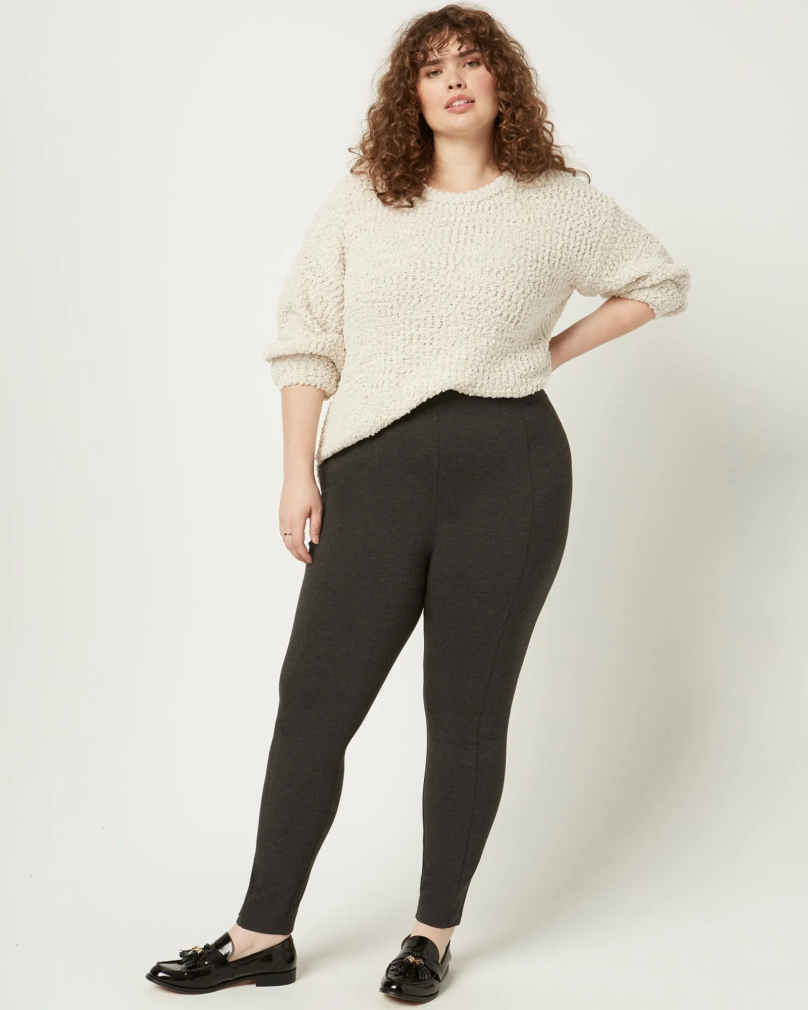 Ashlynn Ponte Pant | Charcoal Grey