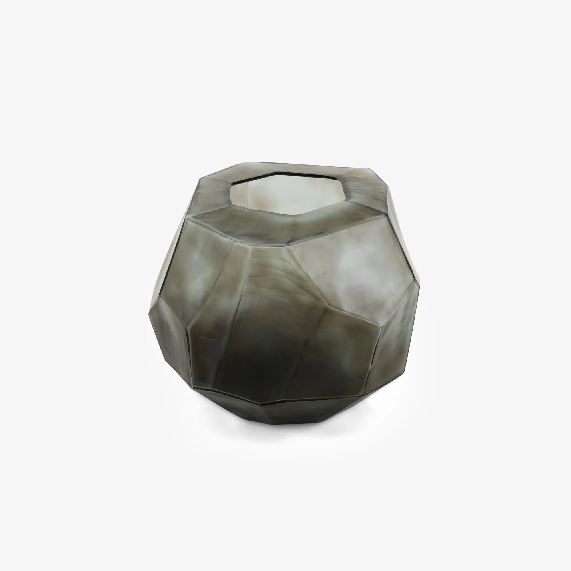 Asymetric Set Of 2 Vases Khaki