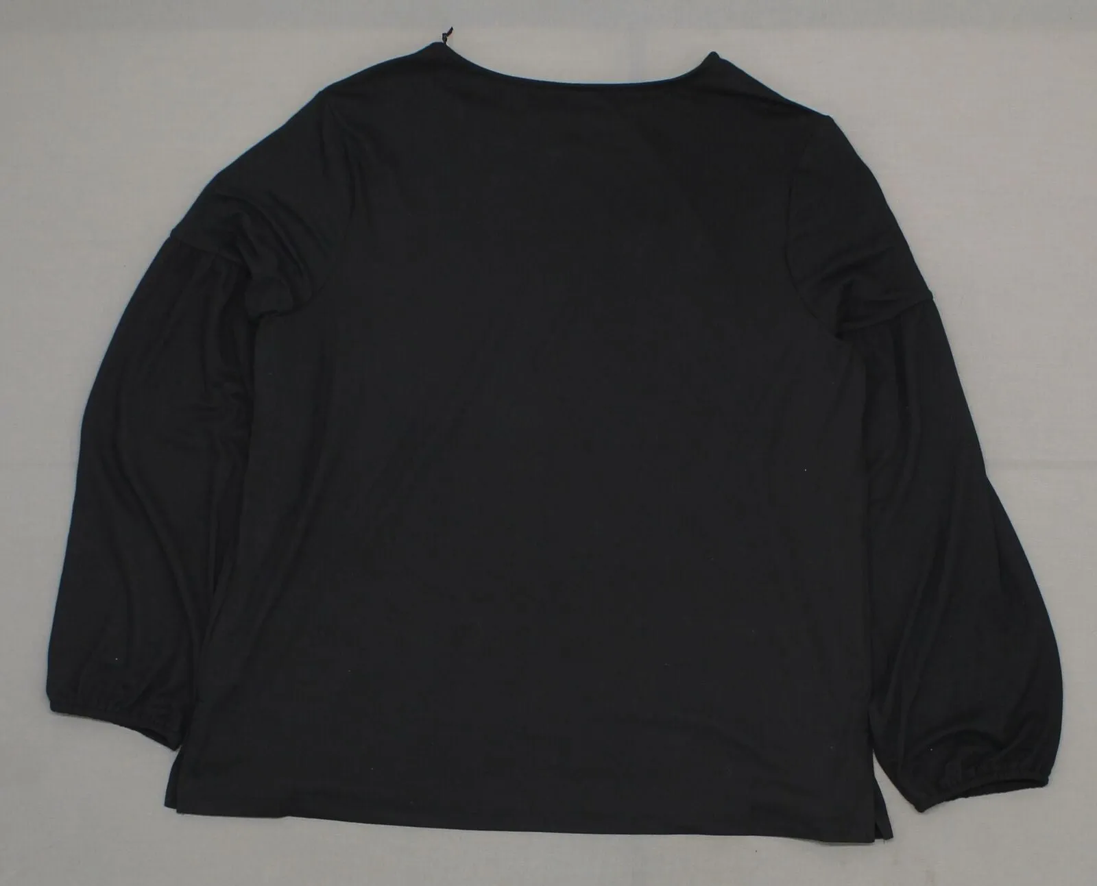 Ava & Viv Women's Plus Size Liquid Knit Pleated Long Sleeve Knit Top Shirt