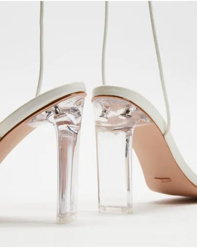 BILLINI Cera Clear Strap Block Heel