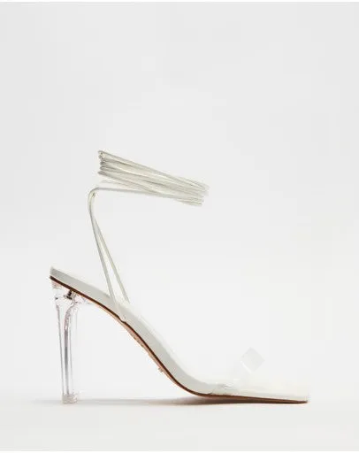BILLINI Cera Clear Strap Block Heel