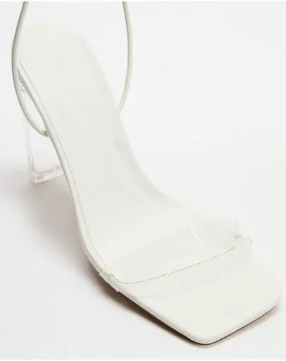 BILLINI Cera Clear Strap Block Heel