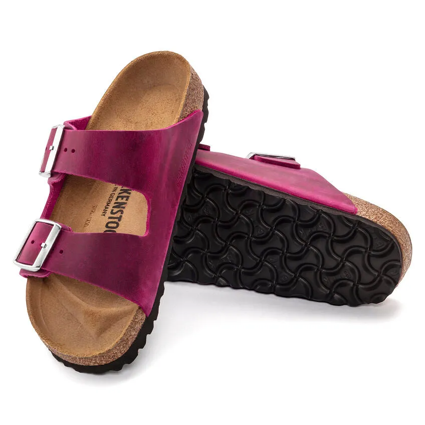 Birkenstock 1024047 Arizona Oiled Leather Festival Fuchsia