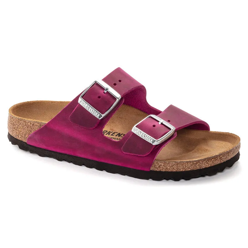 Birkenstock 1024047 Arizona Oiled Leather Festival Fuchsia