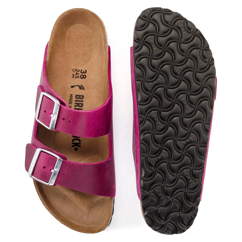 Birkenstock 1024047 Arizona Oiled Leather Festival Fuchsia