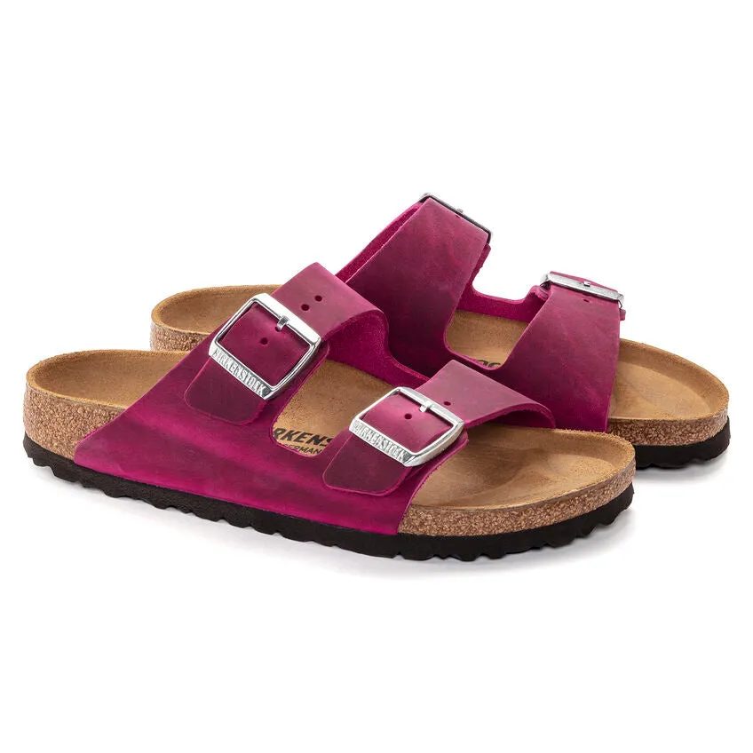 Birkenstock 1024047 Arizona Oiled Leather Festival Fuchsia