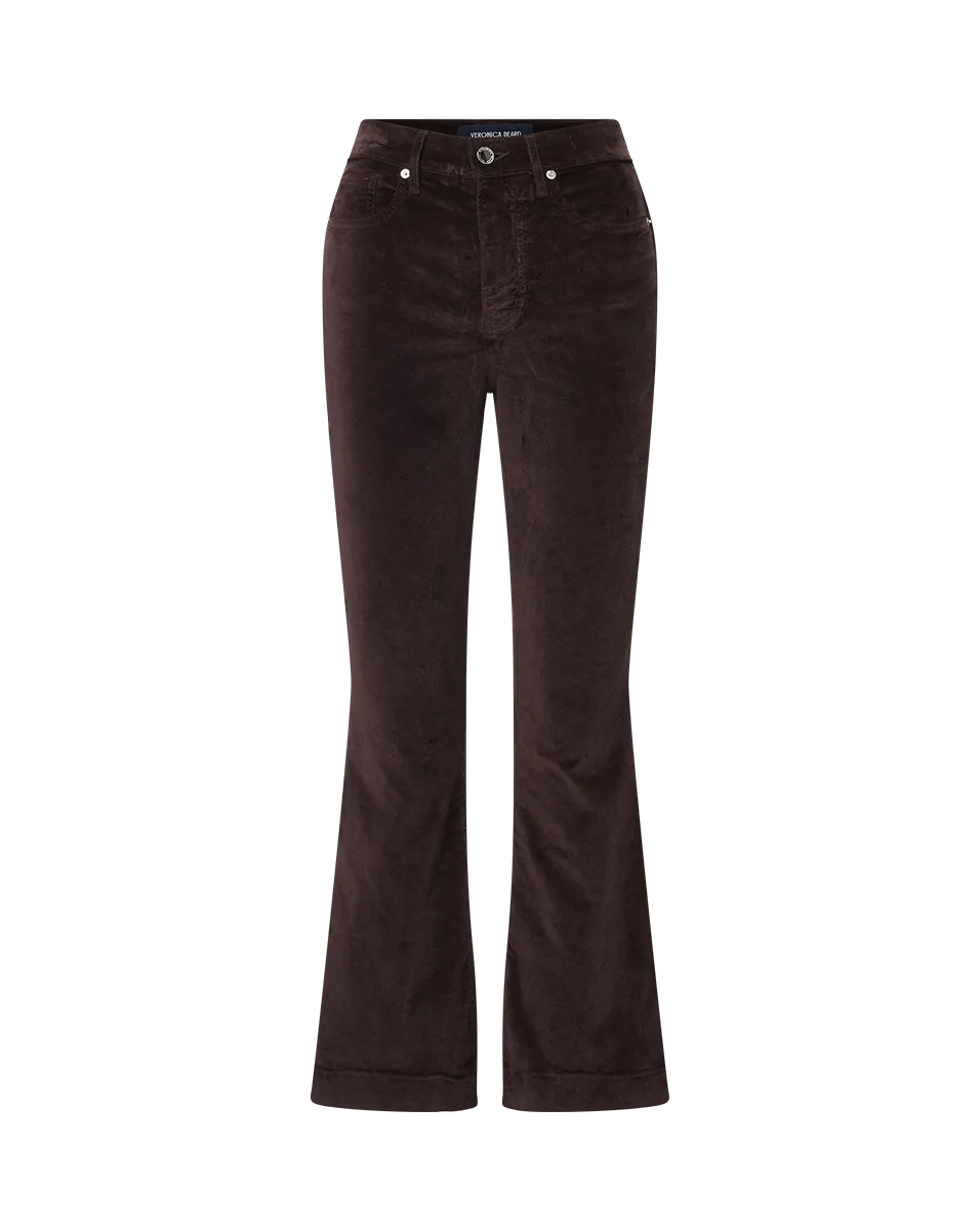 Carson Velvet Kick-Flare Pant