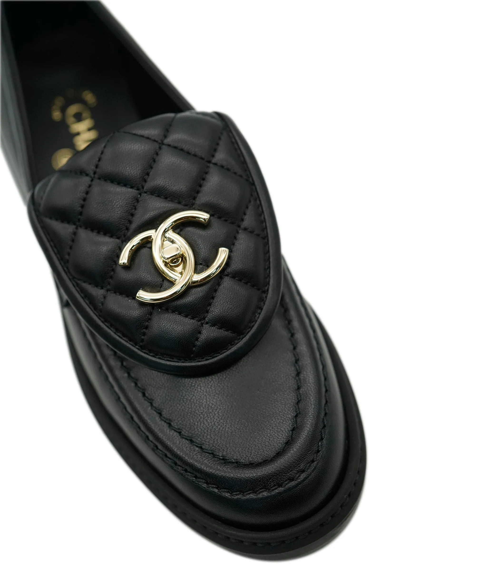 Chanel Quilted Loafers 38 BNIB ALC1763