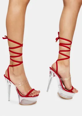 Cherry About It Strappy Heels