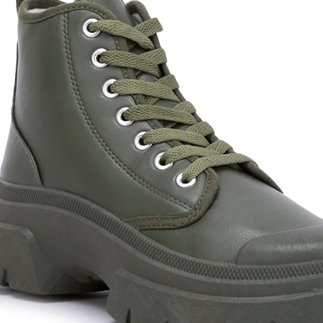 Chunky Lace Up Boots