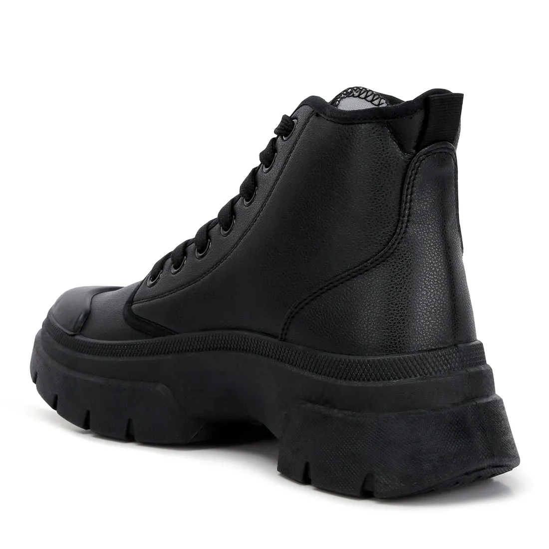 Chunky Lace Up Boots
