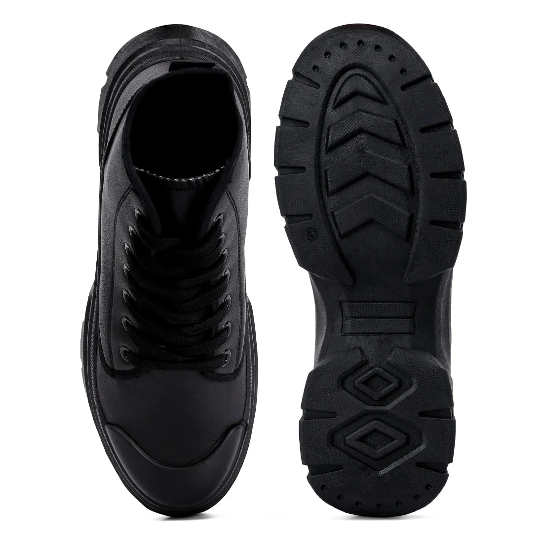 Chunky Lace Up Boots