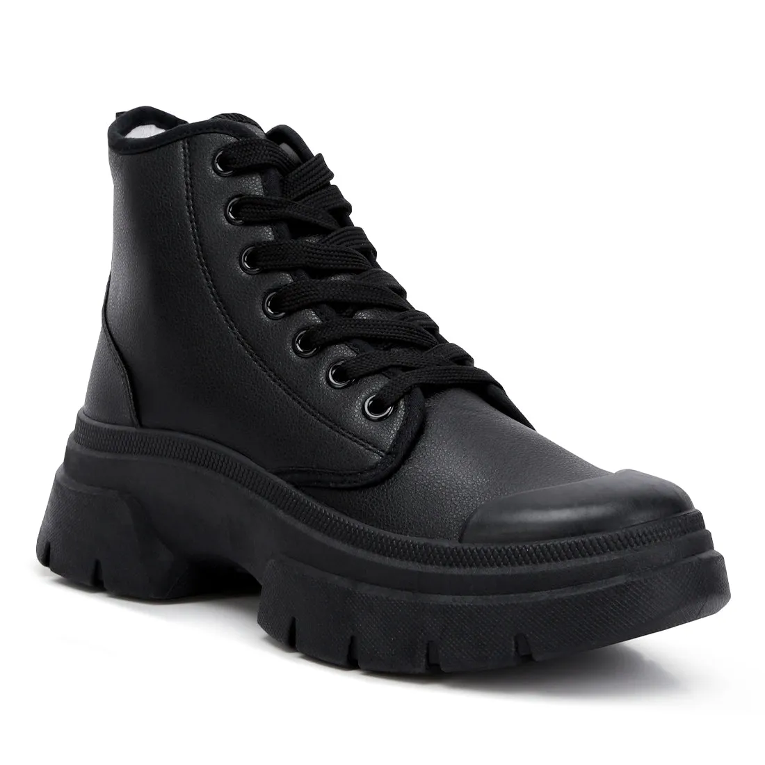 Chunky Lace Up Boots