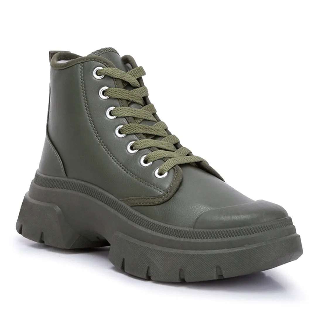 Chunky Lace Up Boots