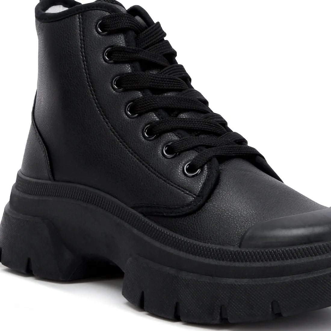 Chunky Lace Up Boots