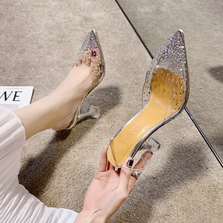 Clear Pointed-Toe Heels