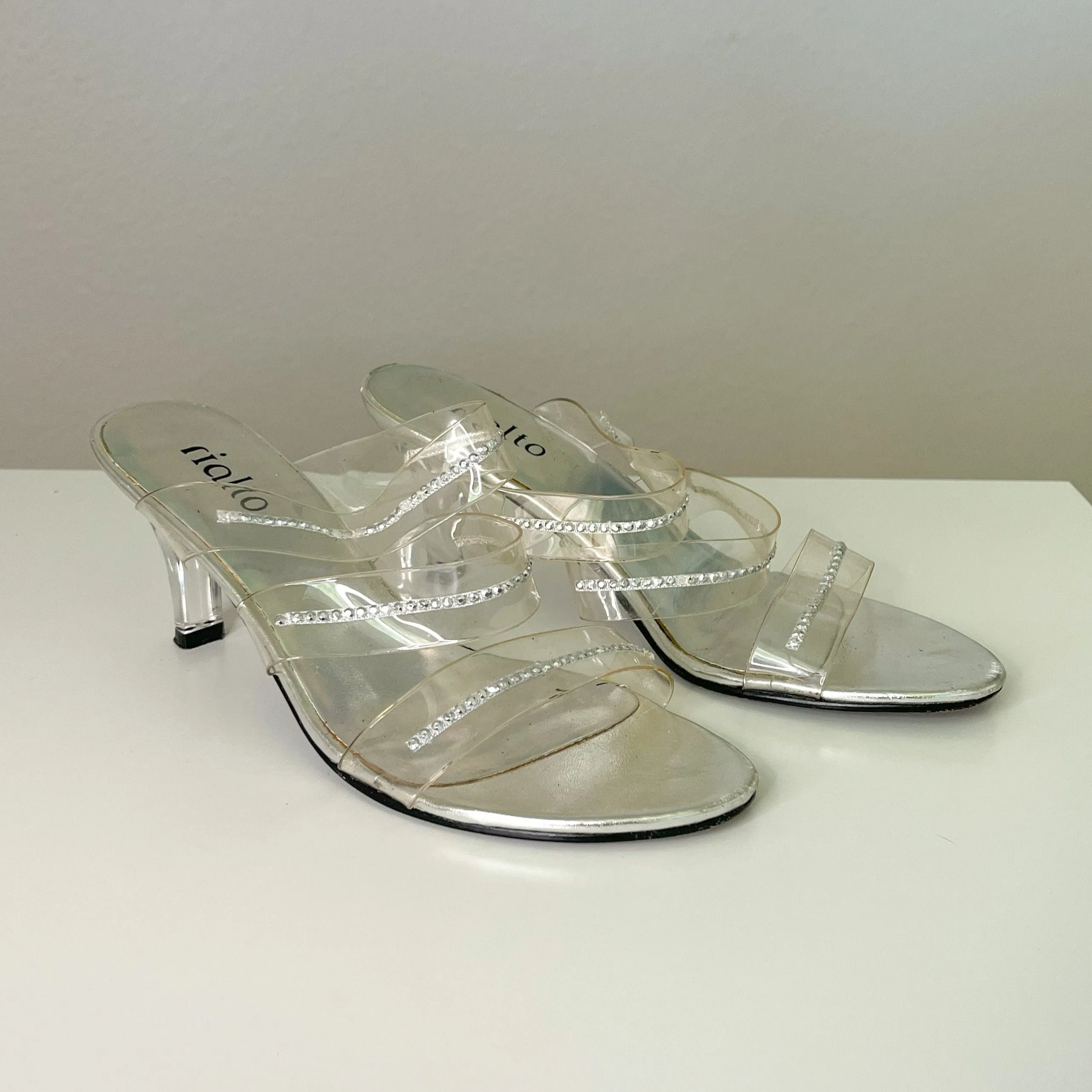 Clear Y2K Rhinestone Kitten Heels (6)