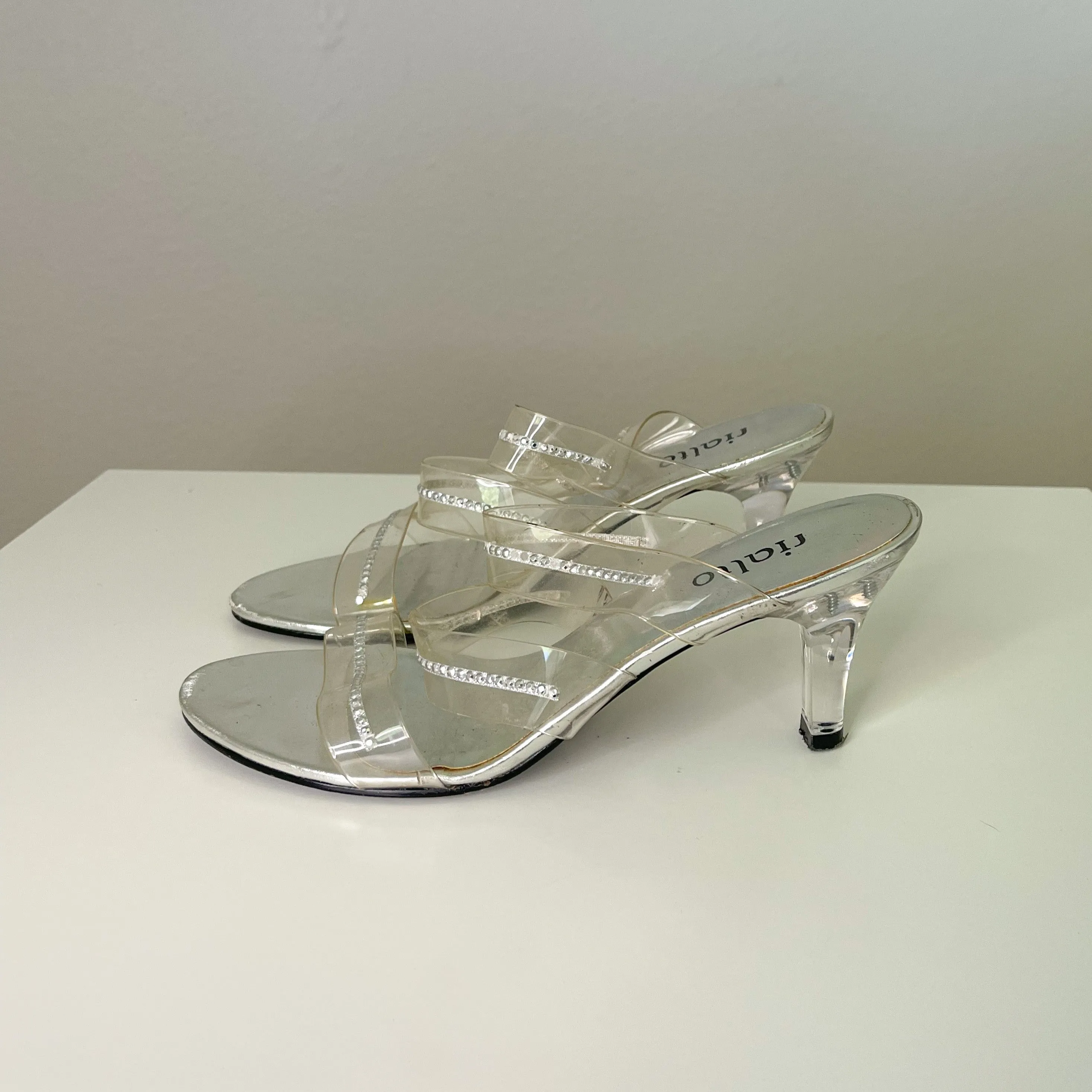 Clear Y2K Rhinestone Kitten Heels (6)