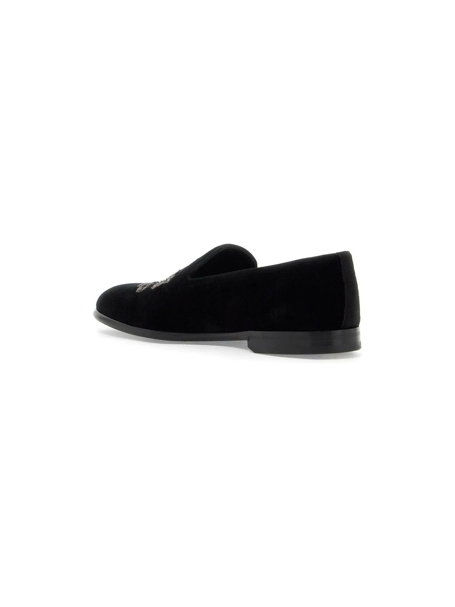 Coats of Arms Velvet Slippers