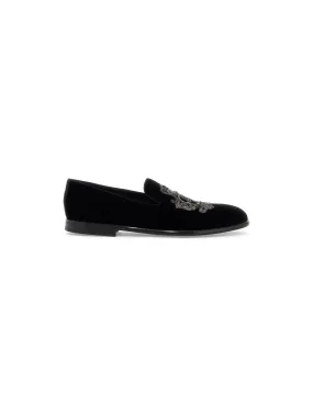 Coats of Arms Velvet Slippers