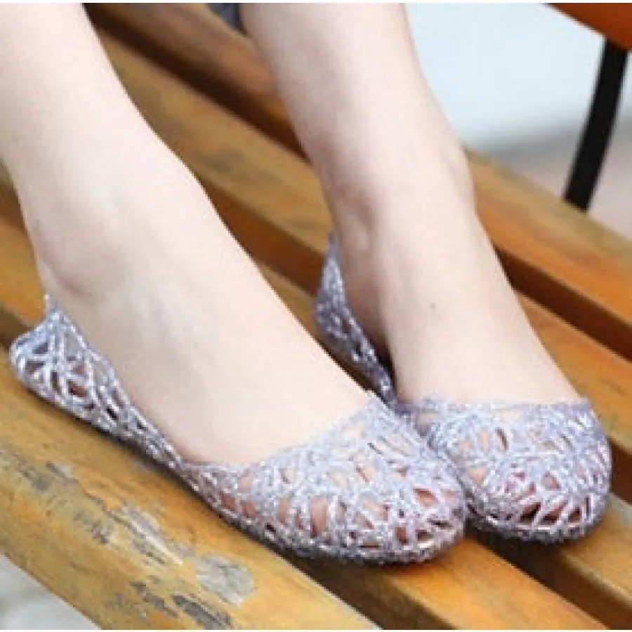 Crystal Jelly Bird Nest Sandals