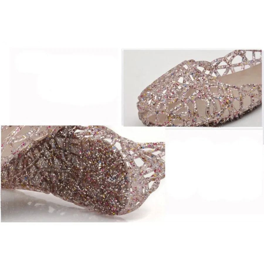Crystal Jelly Bird Nest Sandals