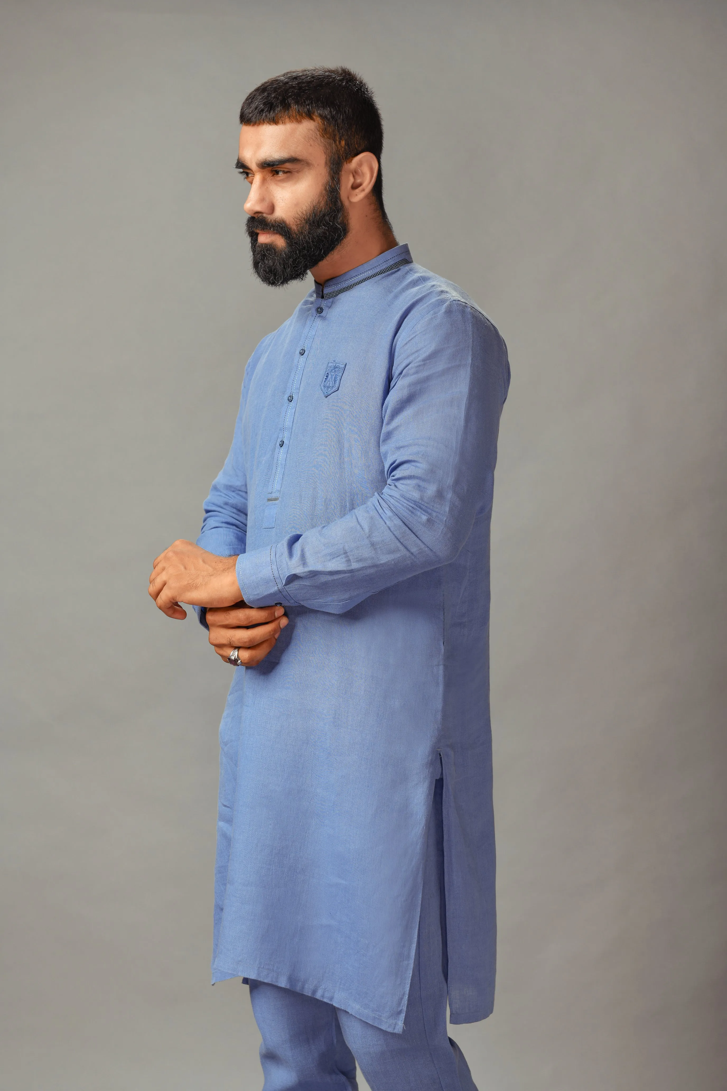 Denim Sky Blue Kurta Shalwar