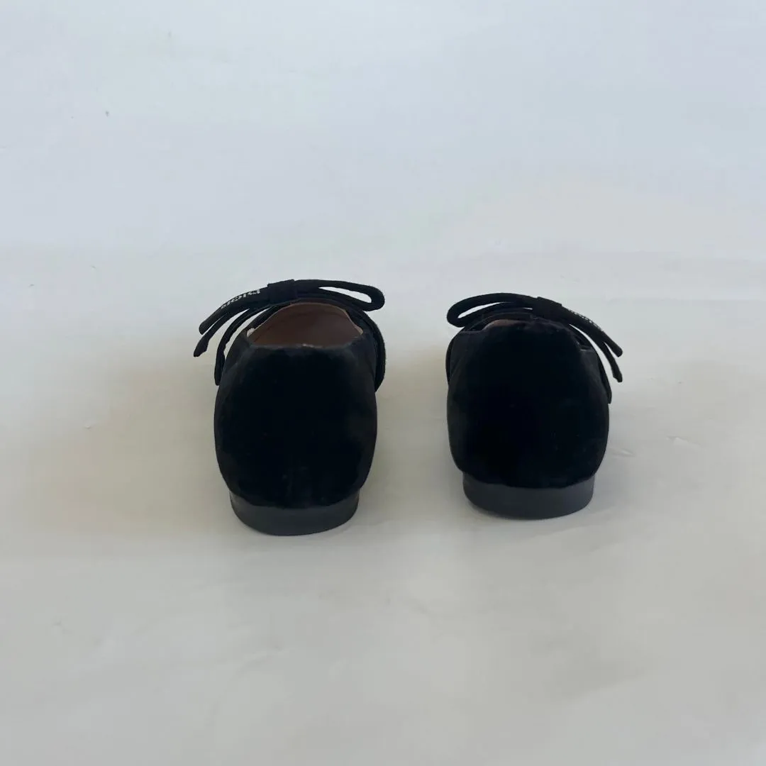 Dior Black Velvet Children's Ballerina, 32