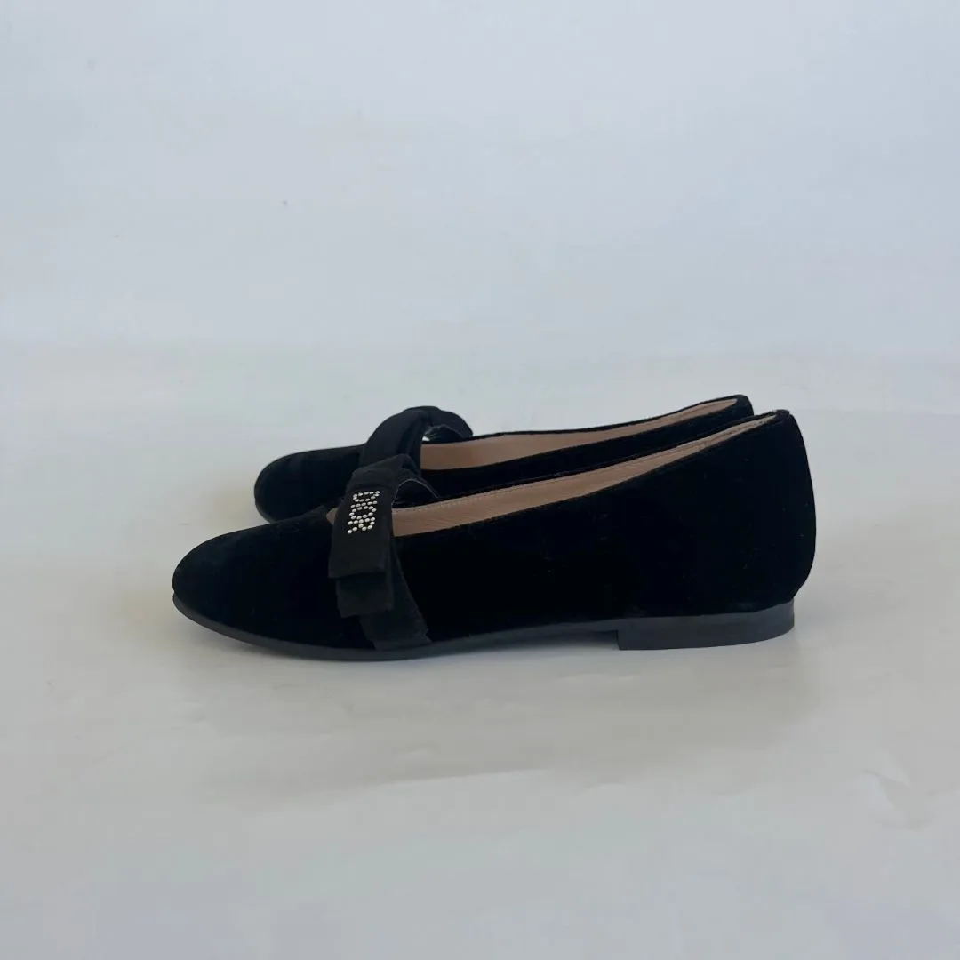 Dior Black Velvet Children's Ballerina, 32