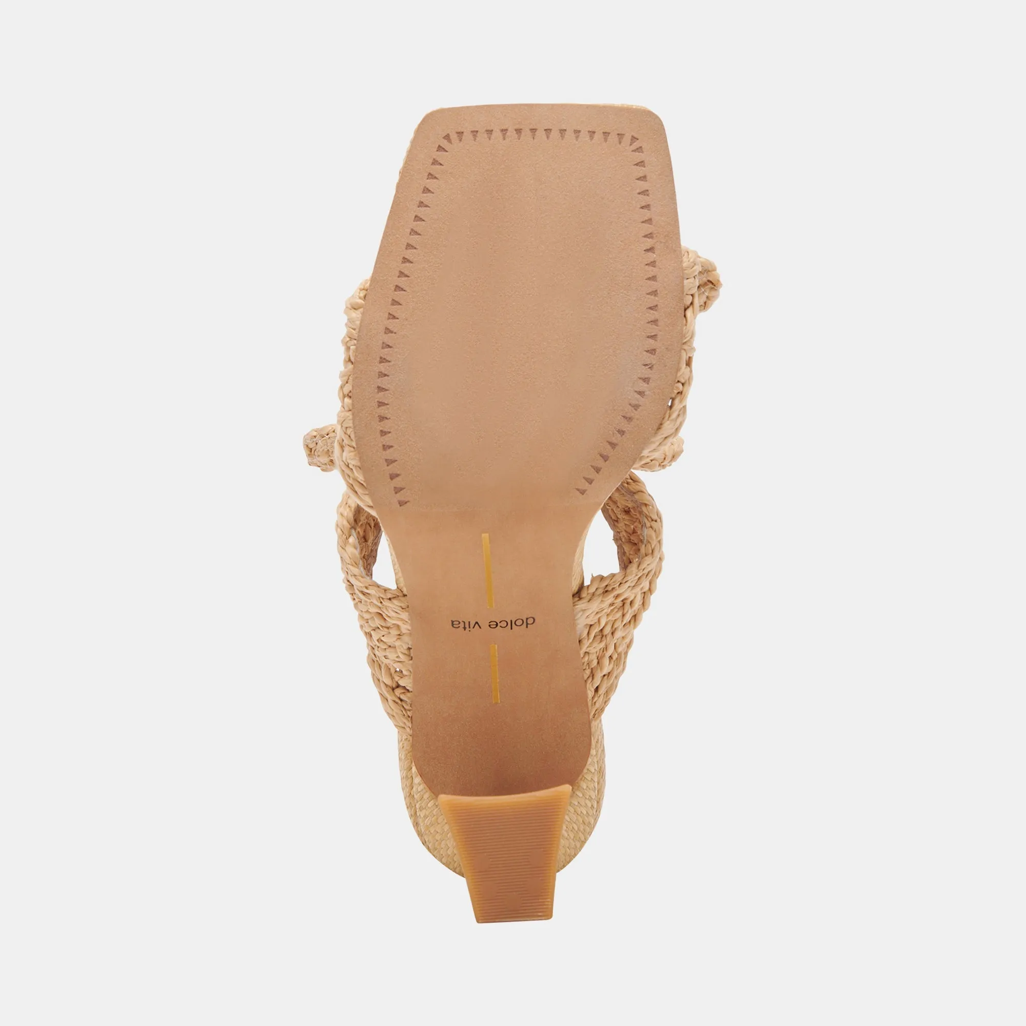 Dolce Vita Niyah Heels in Light Natural Raffia