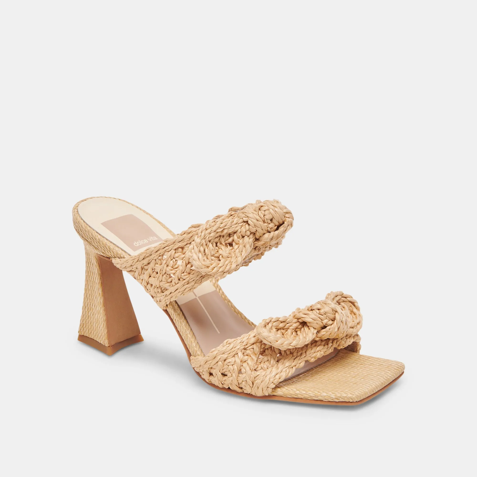 Dolce Vita Niyah Heels in Light Natural Raffia