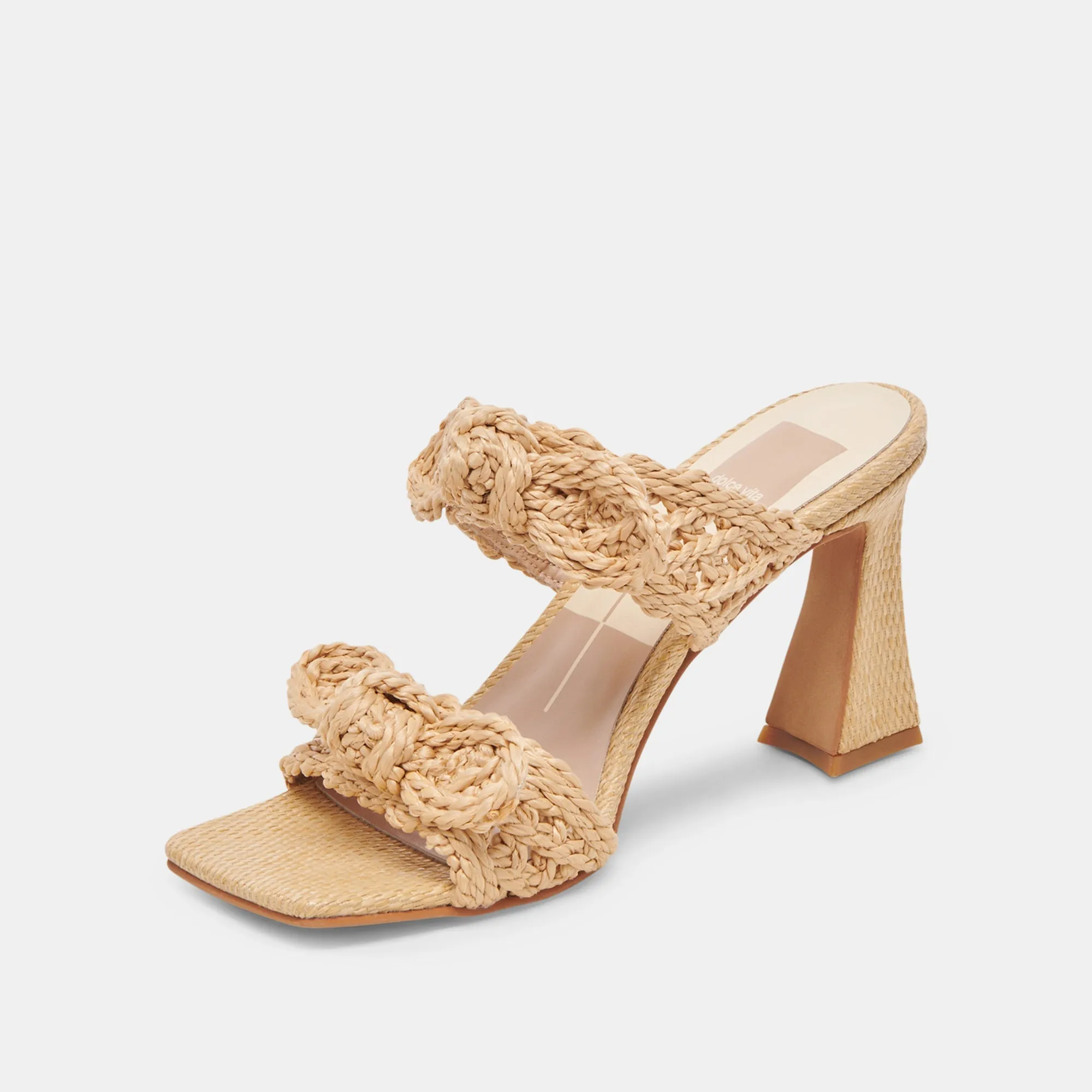 Dolce Vita Niyah Heels in Light Natural Raffia