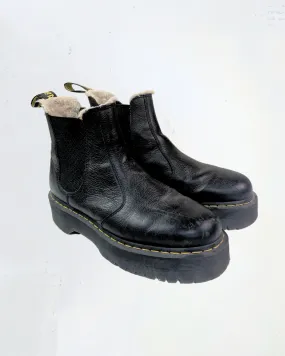 Dr. Martens Faux Fur Lined Boots in Size UK9