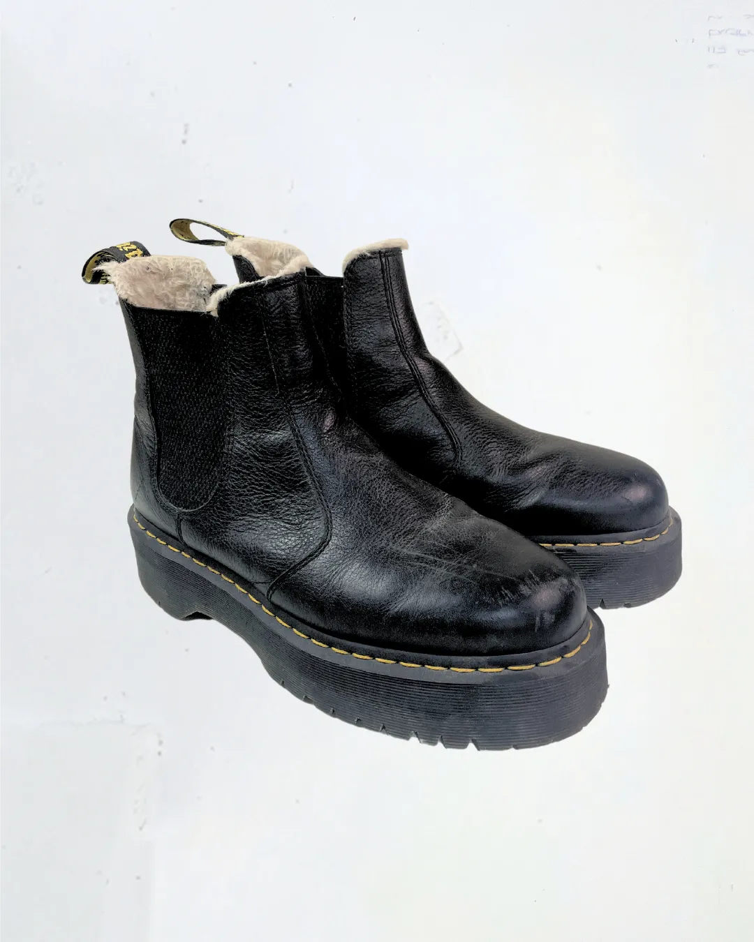 Dr. Martens Faux Fur Lined Boots in Size UK9