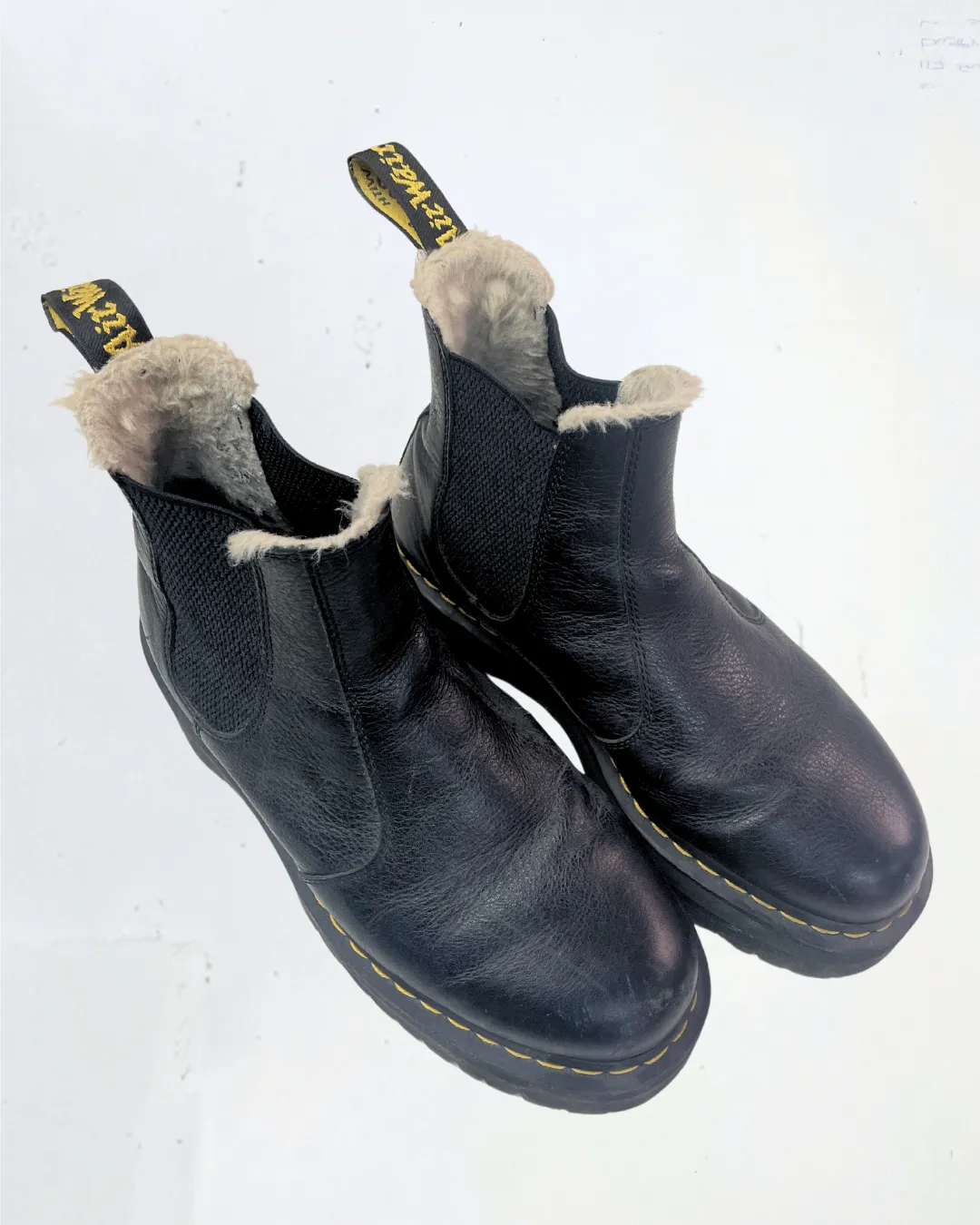 Dr. Martens Faux Fur Lined Boots in Size UK9