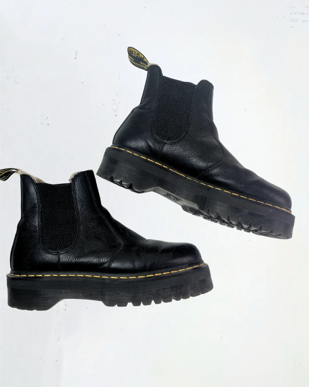 Dr. Martens Faux Fur Lined Boots in Size UK9
