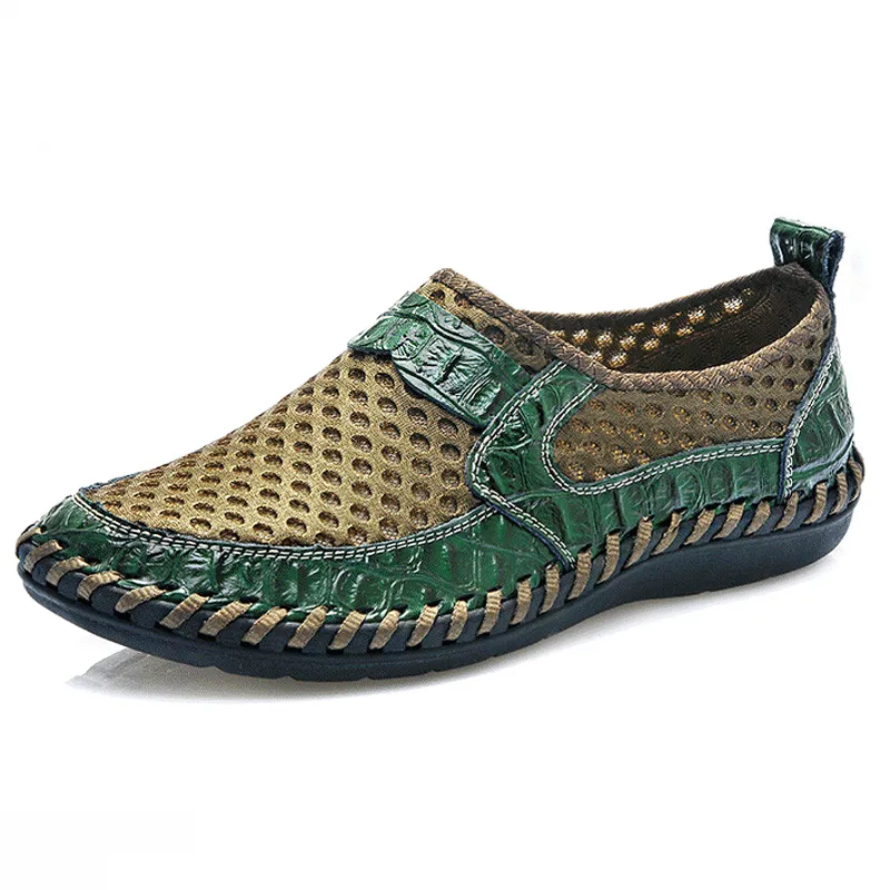 Fashion Breathable Italy Loafers for Men / Summer Casual Soft Shoes
