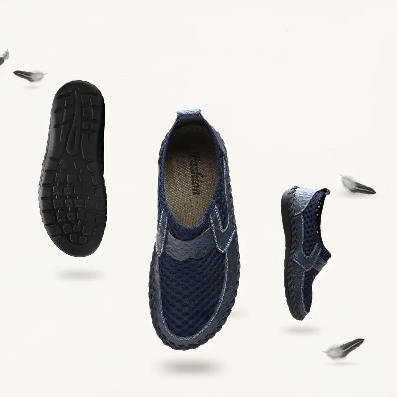 Fashion Breathable Italy Loafers for Men / Summer Casual Soft Shoes
