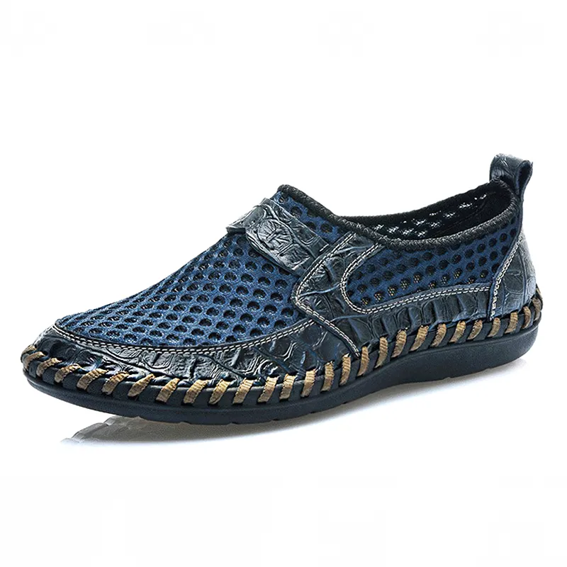 Fashion Breathable Italy Loafers for Men / Summer Casual Soft Shoes
