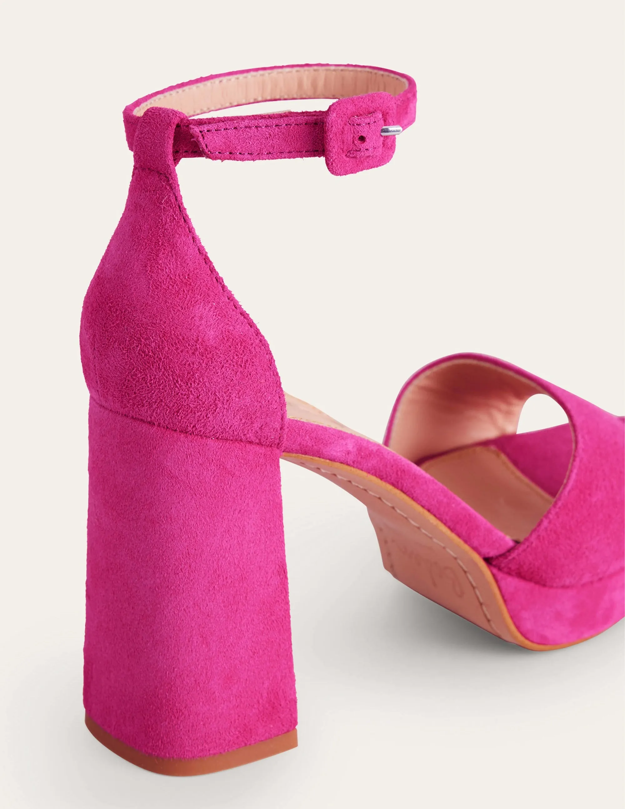 Heeled Platform Sandals-Festival Pink