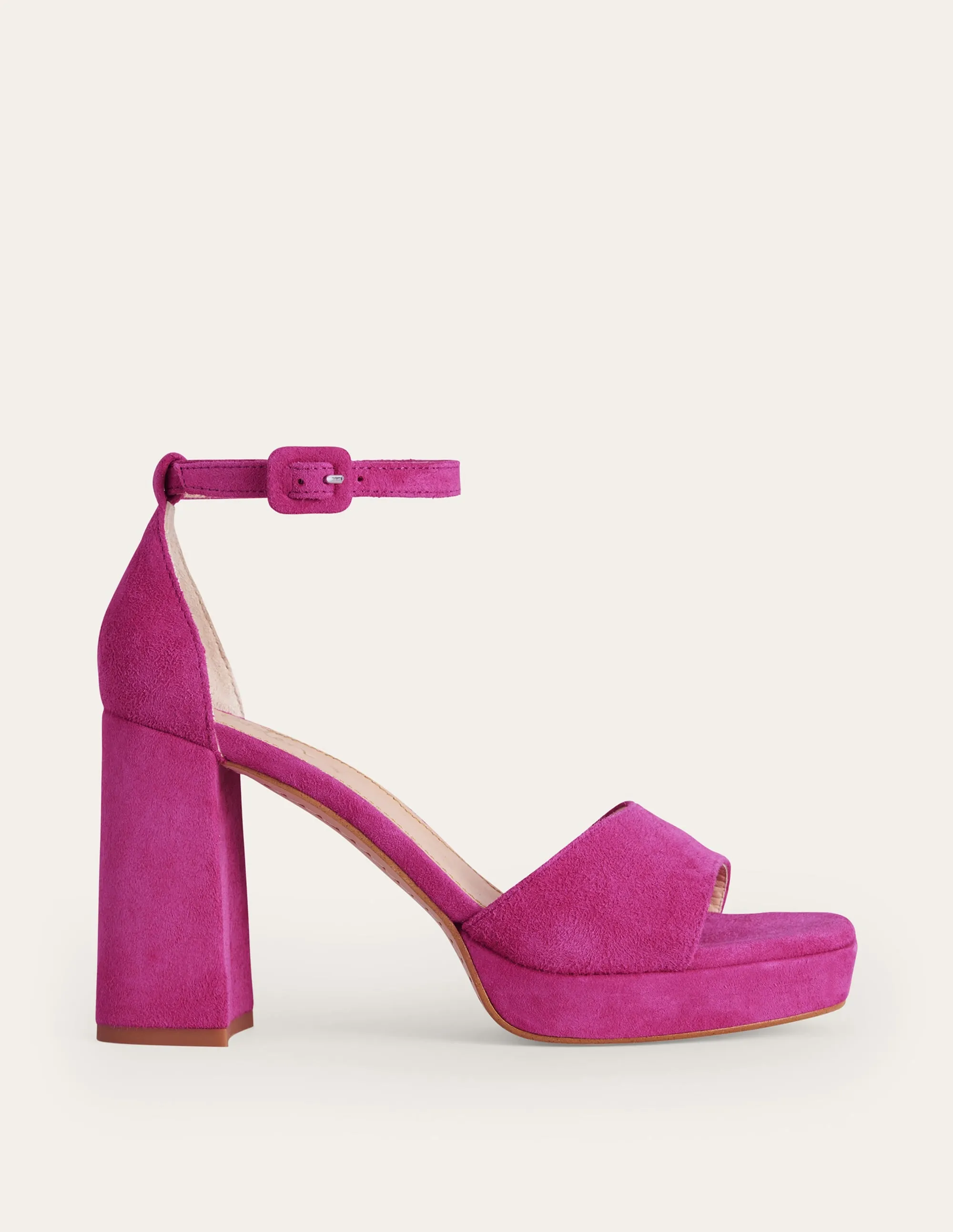 Heeled Platform Sandals-Festival Pink