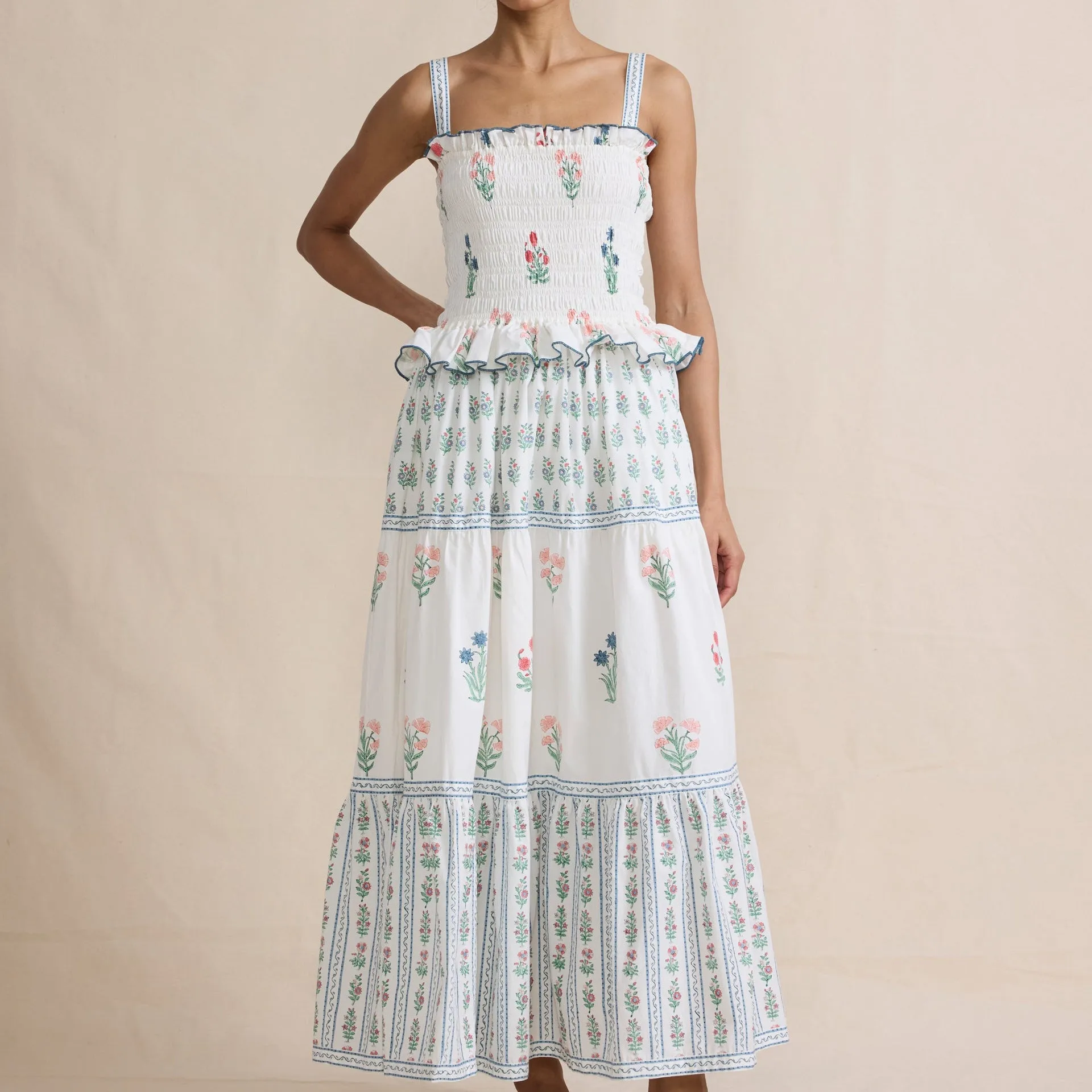 Ianthe  - Floral Tiered Maxi Dress