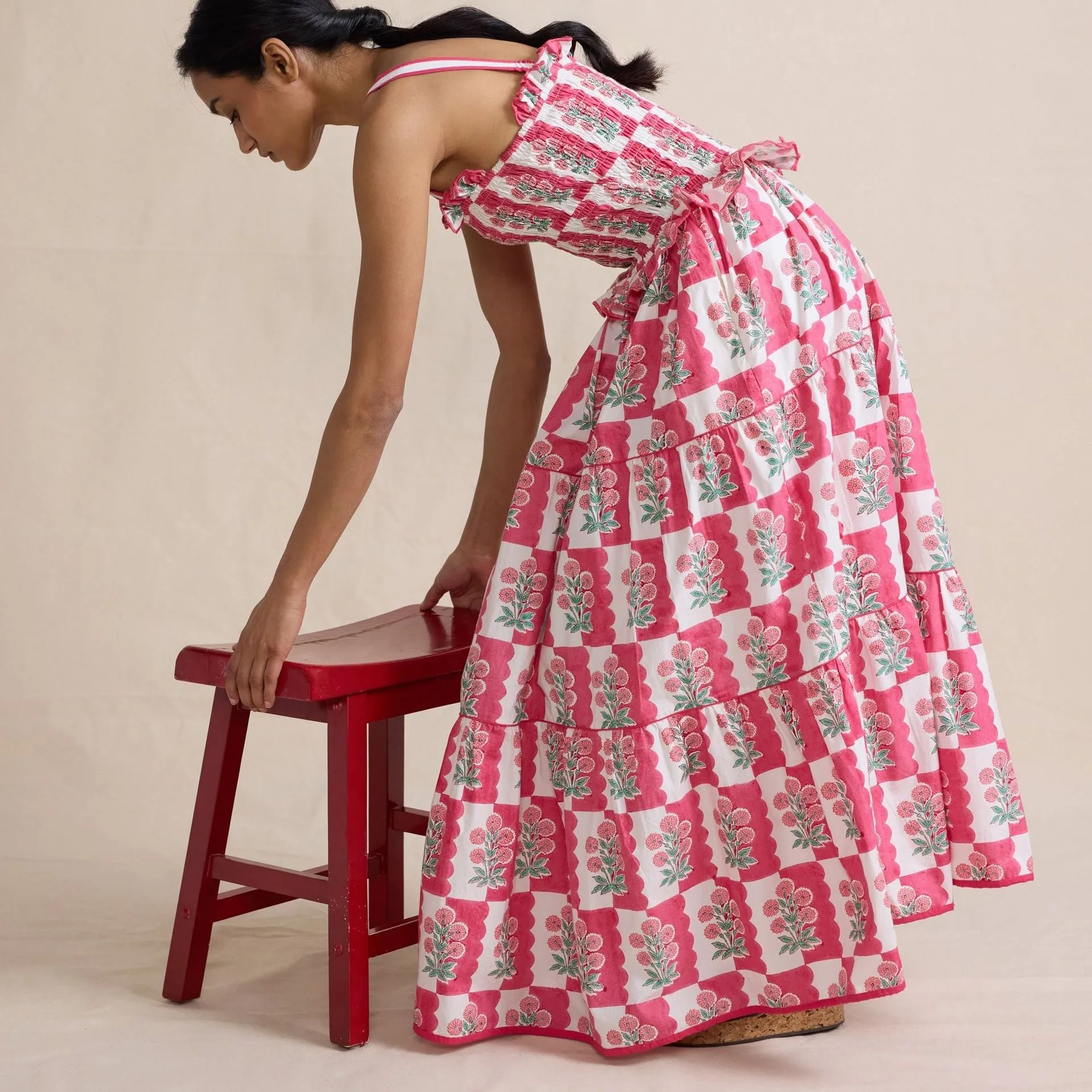 Ianthe  - Floral Tiered Maxi Dress